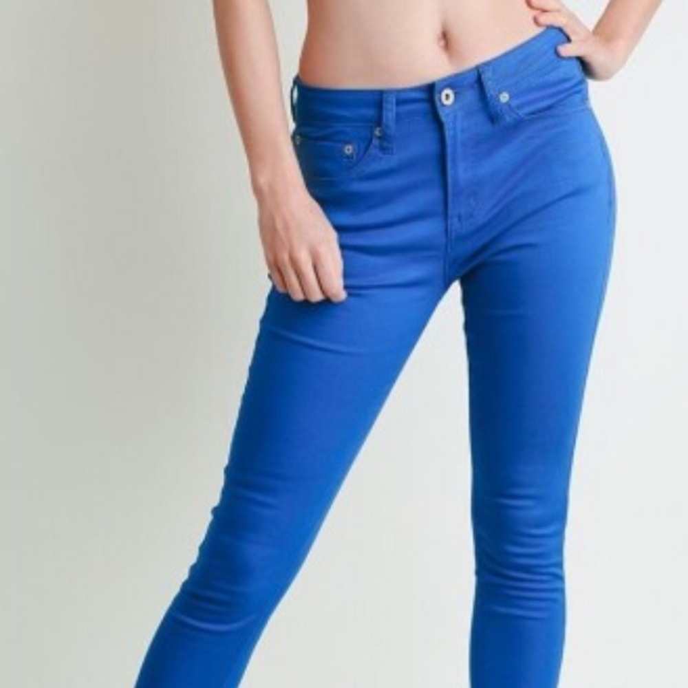 Umgee Vibrant Royal Blue Stretch Skinny Jeans